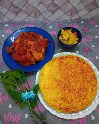 برنج ومرغ مجلسی