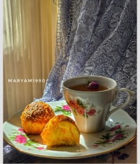 کاپ کیک زعفرانی