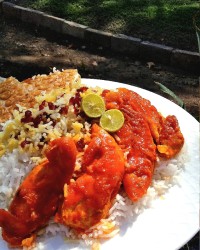 زرشک پلو با مرغ