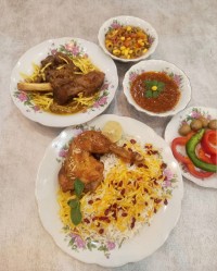 زرشک پلو با مرغ