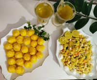  سالاد ماکارونی 
سیب زمینی قرتی