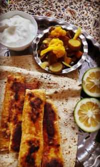 کباب تابه ای مرغ 