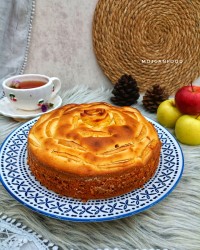 کیک سیب و دارچین