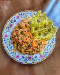 سالاد کلم و ذرت