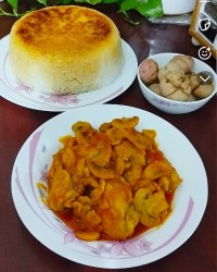 خورش قارچ و مرغ