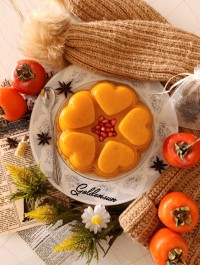 ژله خرمالو و موز