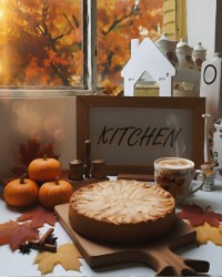 کیک سیب و دارچین