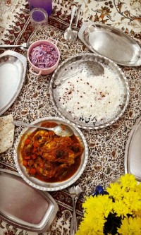 مرغ سوخاری تابه ای