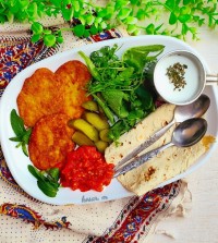 کوکو سیب زمینی پخته