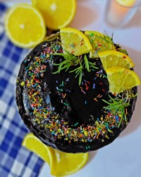 کیک پرتقال شکلاتی