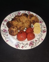 کتلت گوشت و بادمجان