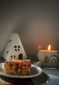 کیک لوتوس بدون تخم مرغ