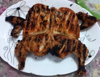 مرغ پروانه ای کبابی