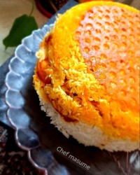 ته چین مرغ بدون ماست