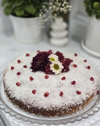 کیک زعفرانی نارگیلی