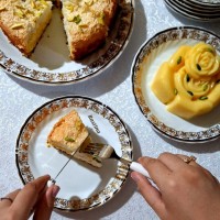 کیک مکرون نارگیلی