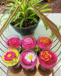 دسر تک نفره طرح گل