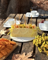 کیک اسفنجی ۳ تخم مرغی