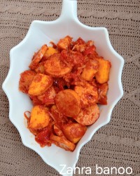 سوسیس سيب زمینی. 