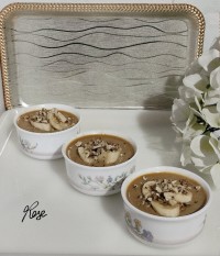 دسر کاراملی بدون خامه و ژلاتین