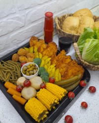 شنیسل و قارچ سوخاری 