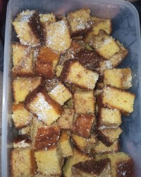 کیک پرتقالی با پودر نارگیل 