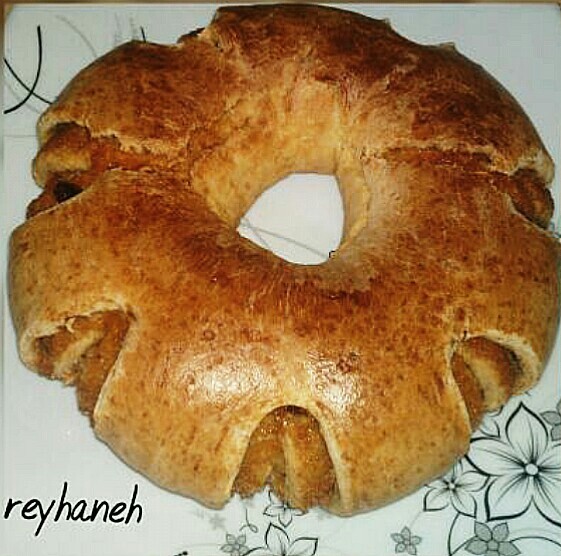 نان حلقه ای مربایی