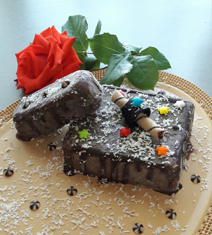 بستنی موزی شکلاتی