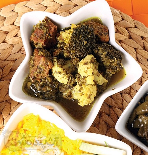 خورش گلکلم و کلم بروکلی