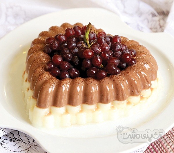 کرم دو رنگ نارگیل و شکلات