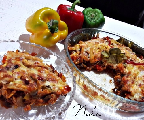 خوراک مرغ با پنیر