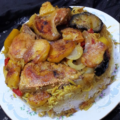 مقلوبه مرغ
