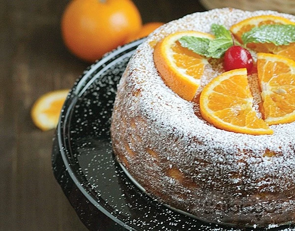 عکس کیک بادام و پرتقال