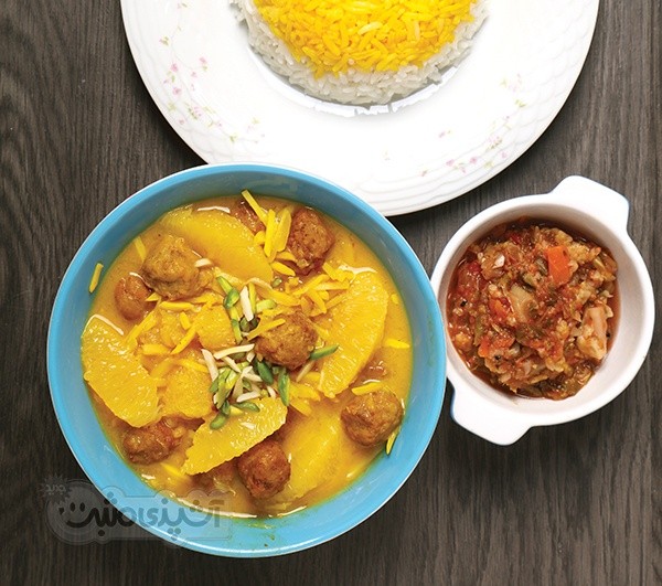 خورش خلال و پرتقال