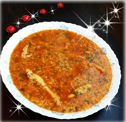 دستور پخت آش بلغور پخته با پای مرغ(یا همون یارما شورباسی) | سرآشپز پاپیون
