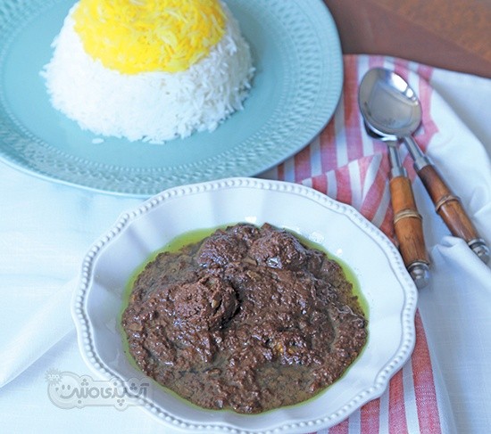 خورش فسنجان با کوفته قلقلی گیاهی