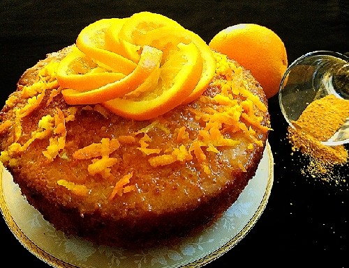 کیک کره ای پرتقالی فوری