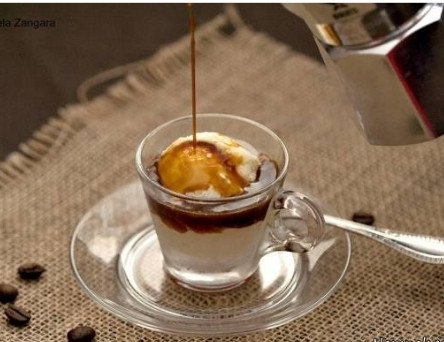 ژلاتو افوگاتو(اسپرسو گلاسه)