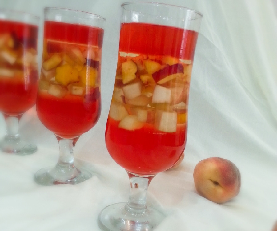 ژله هلو مجلسی