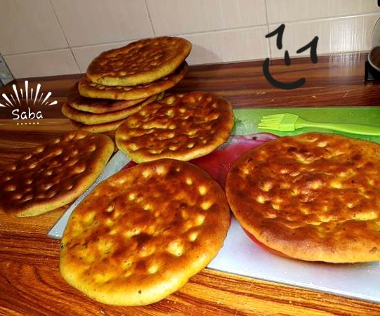 عکس نان گرده خانگی(استان کردستان)