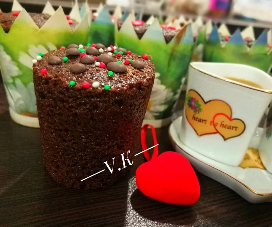 عکس کاپ کیک قهوه کاکائویی 