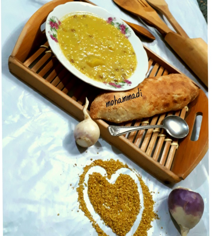 بلغورشیر با شلغم(خراسانی)