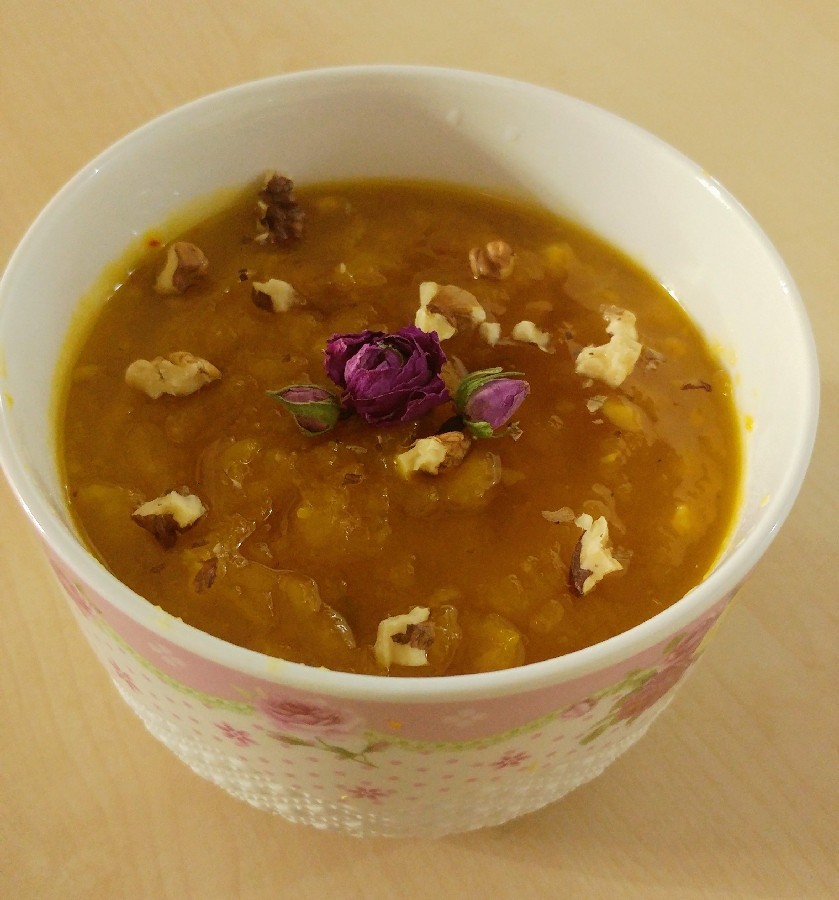 پوره کدو حلوایی