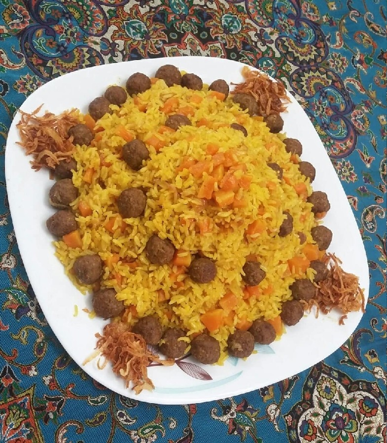 کدو حلوایی پلو