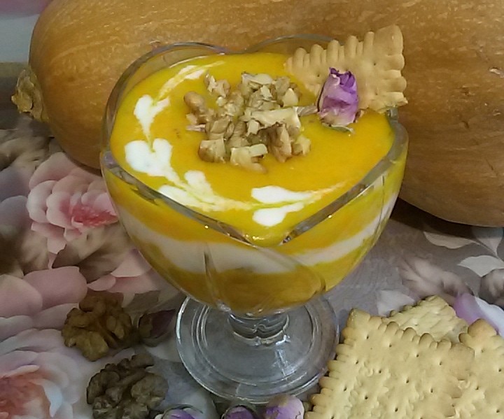 فرنی کدو حلوایی