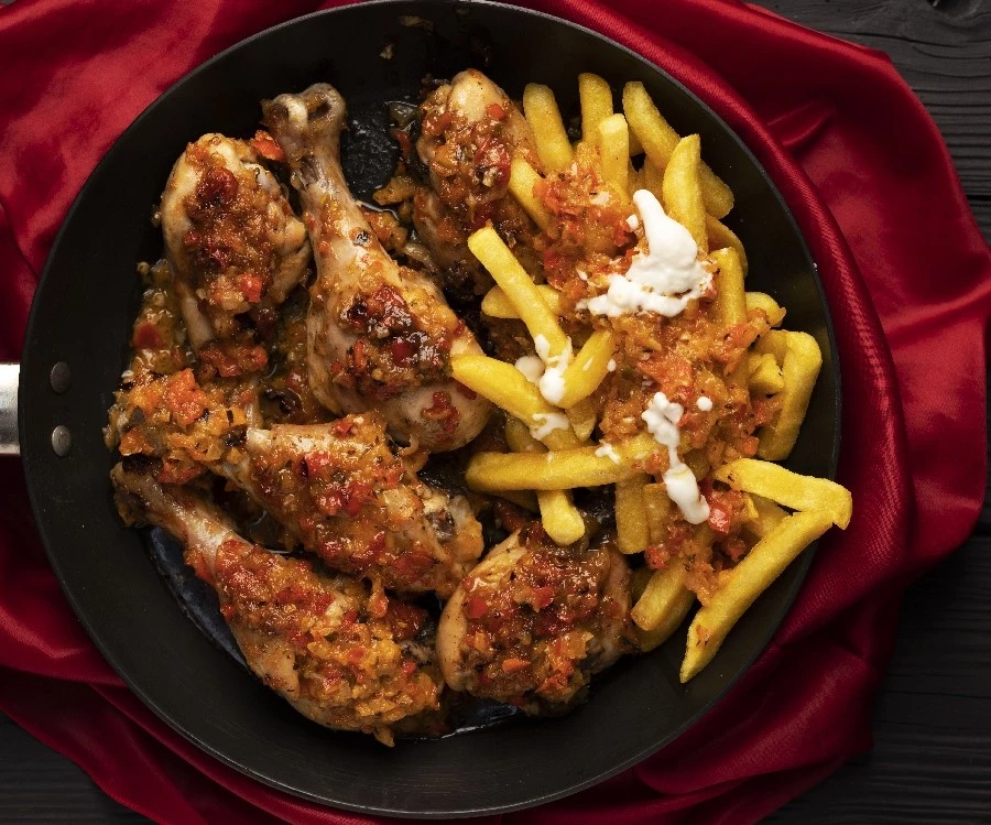 مرغ با سس peri peri