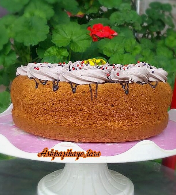 کیک شیفون نارگیلی