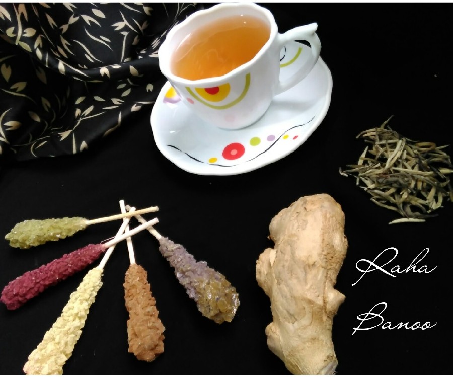 دمنوش چای سفید و زنجبیل