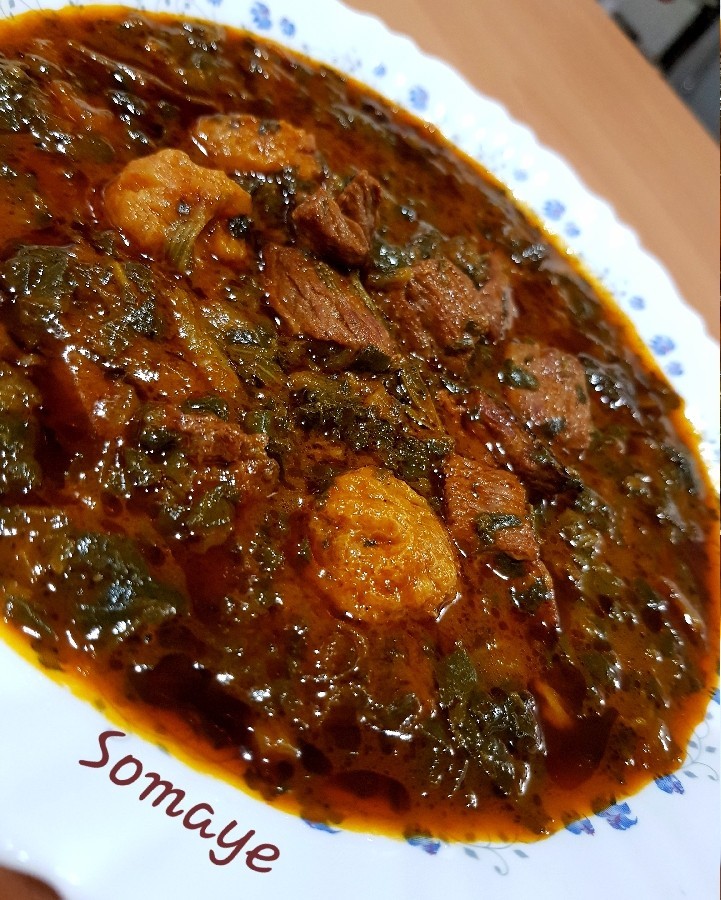 خورش آلو اسفناج