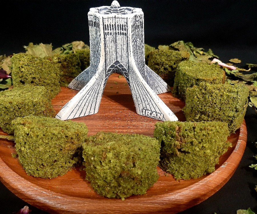 کیک اسفناج و گردو